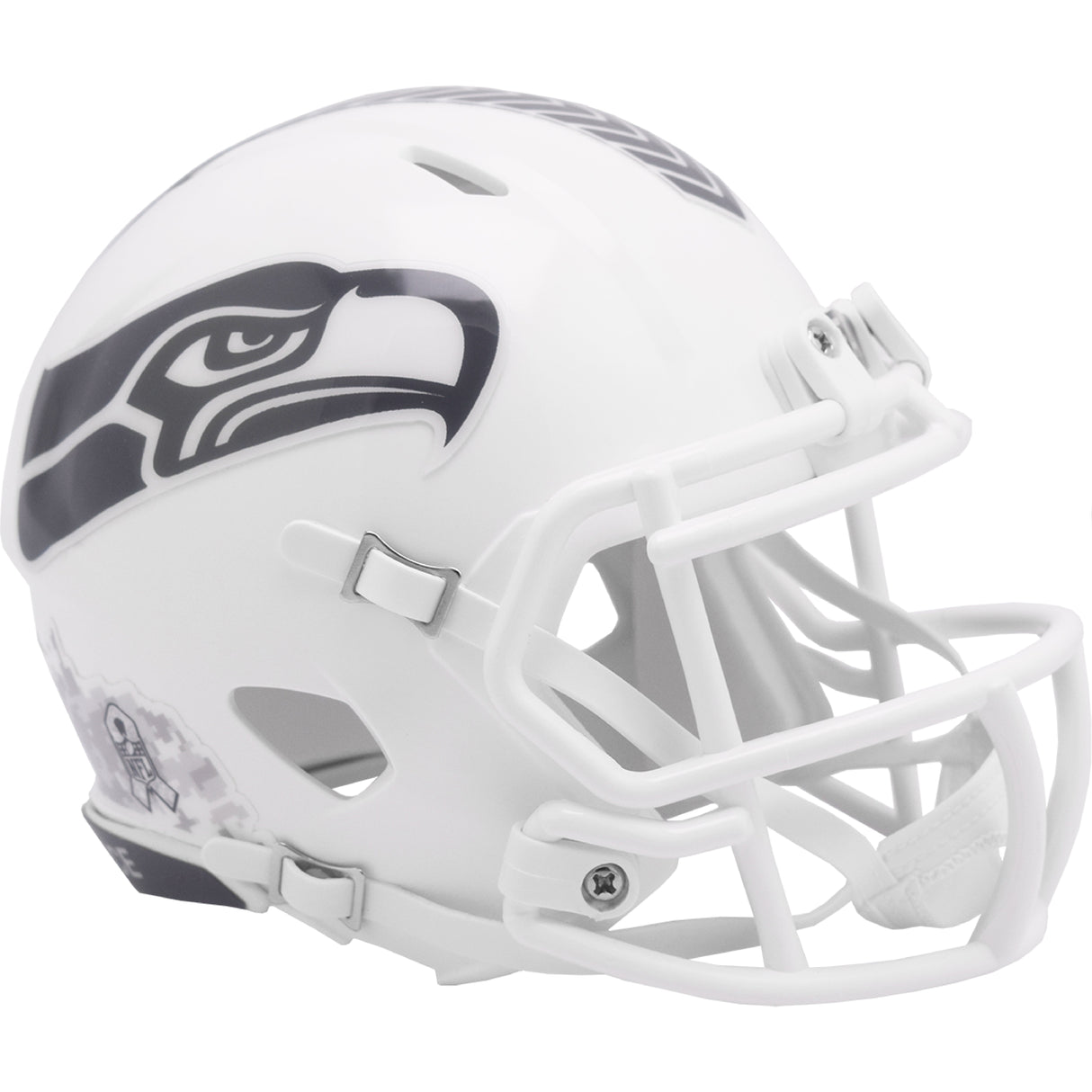 Seattle Seahawks 2024 Salute to Service Riddell Speed Mini Football Helmet