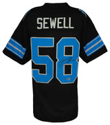Penei Sewell Signed Black Alternate Custom Football Jersey - (Beckett)