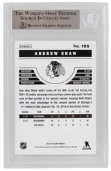 Andrew Shaw Signed Chicago Blackhawks 2013-14 Score Hockey Trading Card #105 - (Beckett Encapsulated)