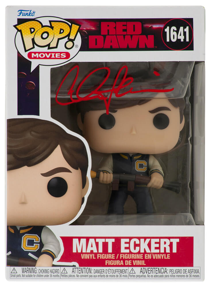 Charlie Sheen Signed Red Dawn Matt Eckert Funko Pop Doll #1641