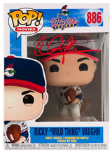Charlie Sheen Signed Major League Ricky Wild Thing Vaughn Funko Pop Doll #886