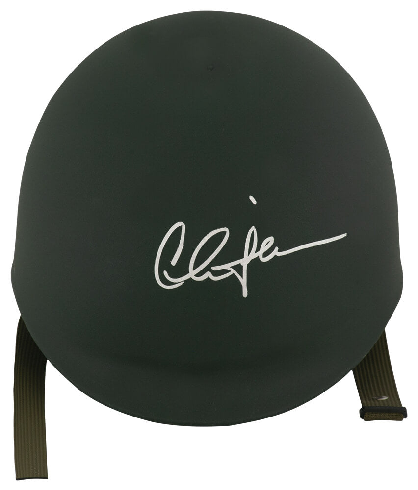 Charlie Sheen Signed Green Army Costume Helmet