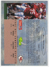 Will Shields Signed 1993 Classic Football Rookie Trading Card #13 w/CHOF'11