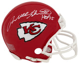 Will Shields Signed Kansas City Chiefs Riddell (VSR4) Mini Helmet w/HOF'15