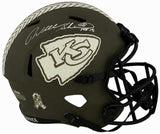 Will Shields Signed Kansas City Chiefs SALUTE Riddell Full Size Speed Replica Helmet w/HOF'15