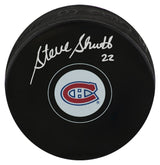 Steve Shutt Signed Montreal Canadiens Team Logo Hockey Puck