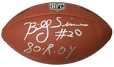Billy Sims Signed Wilson Limited Full Size NFL Football w/80 ROY