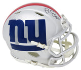 Phil Simms Signed New York Giants AMP Alternate Series Riddell Speed Mini Helmet