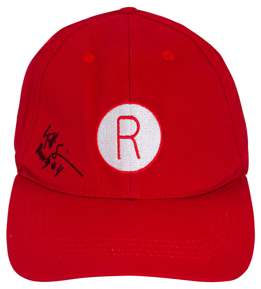 Kelli Simpkins Signed Rockford Peaches Red Costume Baseball Hat w/Beverly #4