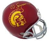 O.J. Simpson Signed USC Trojans Riddell Full Size Replica Helmet