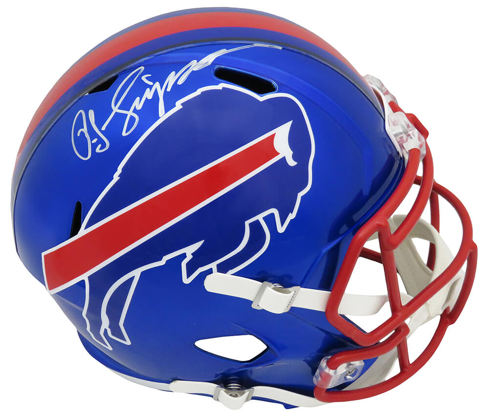 O.J. Simpson Signed Buffalo Bills FLASH Riddell Full Size Speed Replica Helmet