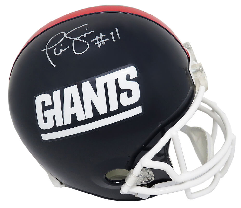 Phil Simms Signed New York Giants Throwback Riddell Full Size Replica Helmet