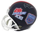 Phil Simms Signed New York Giants Super Bowl XXI & XXV Champs Logo Riddell Full Size Replica Helmet