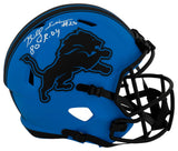 Billy Sims Signed Detroit Lions RAVE Riddell Full Size Speed Replica Helmet w/80 ROY