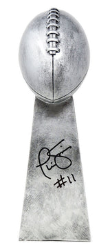 Phil Simms Signed Football World Champion 15 Inch Replica Trophy