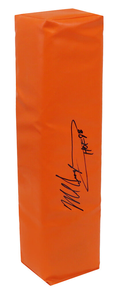 Mike Singletary Signed Orange Endzone Pylon w/HOF'98