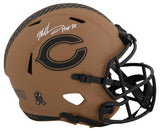 Mike Singletary Signed Chicago Bears 2023 SALUTE Riddell Full Size Speed Replica Helmet w/HOF'98