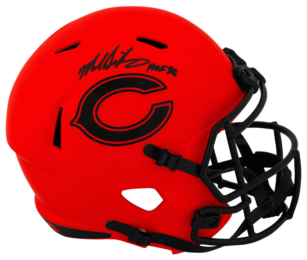 Mike Singletary Signed Chicago Bears RAVE Riddell Full Size Speed Replica Helmet w/HOF'98