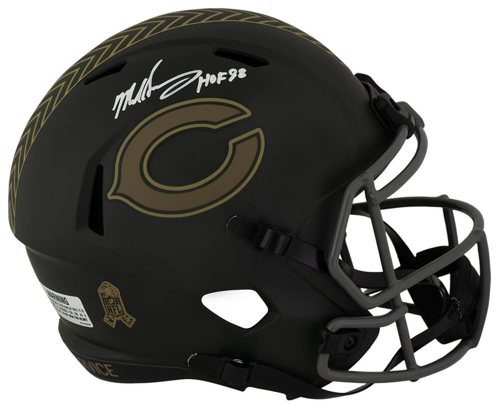 Mike Singletary Signed Chicago Bears 2025 SALUTE Riddell Full Size Speed Replica Helmet w/HOF'98