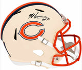 Mike Singletary Signed Chicago Bears RETRO Riddell Full Size Speed Replica Helmet w/HOF'98