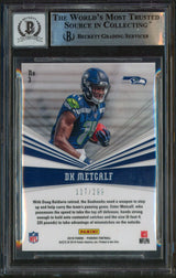 Seahawks DK Metcalf Signed 2019 Panini Phoenix CF Red #3 RC Auto 10! BAS Slabbed