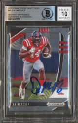 Seahawks DK Metcalf Signed 2020 Panini Prizm Draft Picks 41 RC Auto 10! BAS Slab
