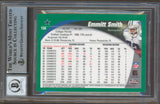 Cowboys Emmitt Smith Signed 2002 Topps Chrome #108 Card Auto Graded 10! BAS Slab