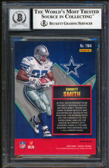 Cowboys Emmitt Smith Signed 2020 Panini Mosaic TD Masters #4 Auto 10! BAS Slab