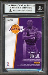 Shaquille O'Neal Signed 2018 Absolute Mem Threads #7 133/199 Card BAS Slabbed