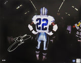 Emmitt Smith Signed Dallas Cowboys Tunnel 16x20 Photo