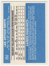 Lee Smith Signed Chicago Cubs 1982 Donruss Rookie Baseball Card #252