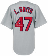 Lee Smith Signed Gray Custom Baseball Jersey w/7x All Star