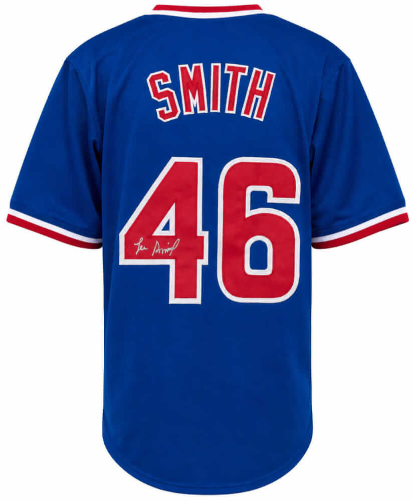 Lee Smith Signed Blue Custom Baseball Jersey