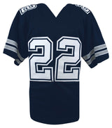 Emmitt Smith Signed Navy Custom Football Jersey