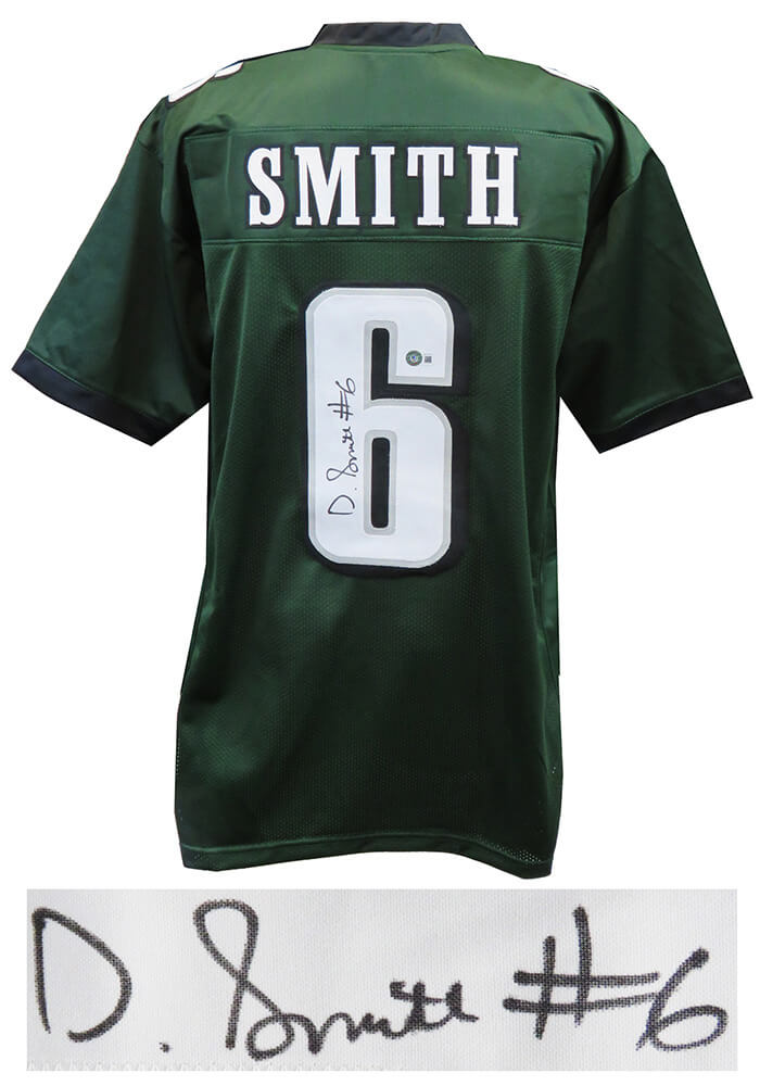 Devonta Smith Signed Green Custom Football Jersey (Beckett)