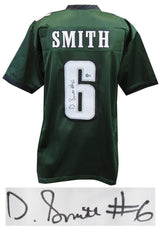 Devonta Smith Signed Green Custom Football Jersey (Beckett)