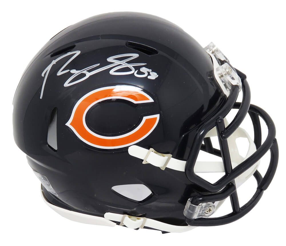 Roquan Smith Signed Chicago Bears Riddell Speed Mini Helmet