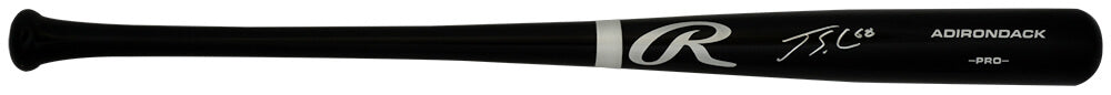 Jorge Soler Signed Black Rawlings Pro Baseball Bat w/#68