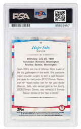Hope Solo Signed 2012 Topps US Olympic Gold Card #50 - (PSA Encapsulated)
