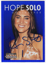 Hope Solo Signed 2015 Panini Americana Blue Trading Card #6