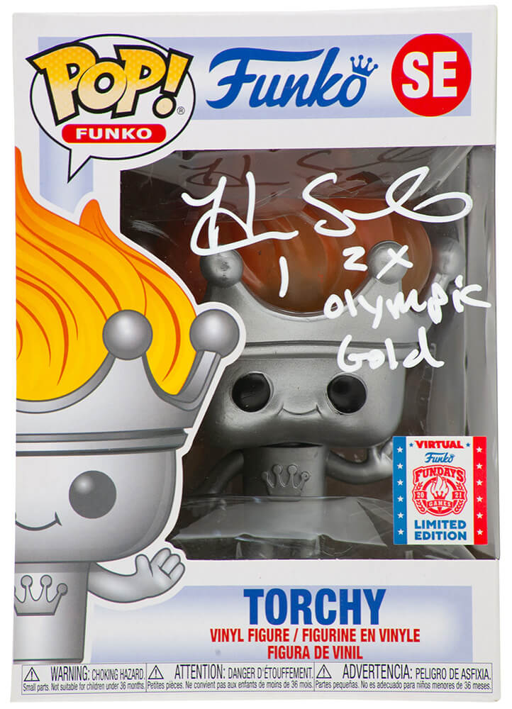 Hope Solo Signed Torchy Funko Pop Doll #SE w/2x Olympic Gold