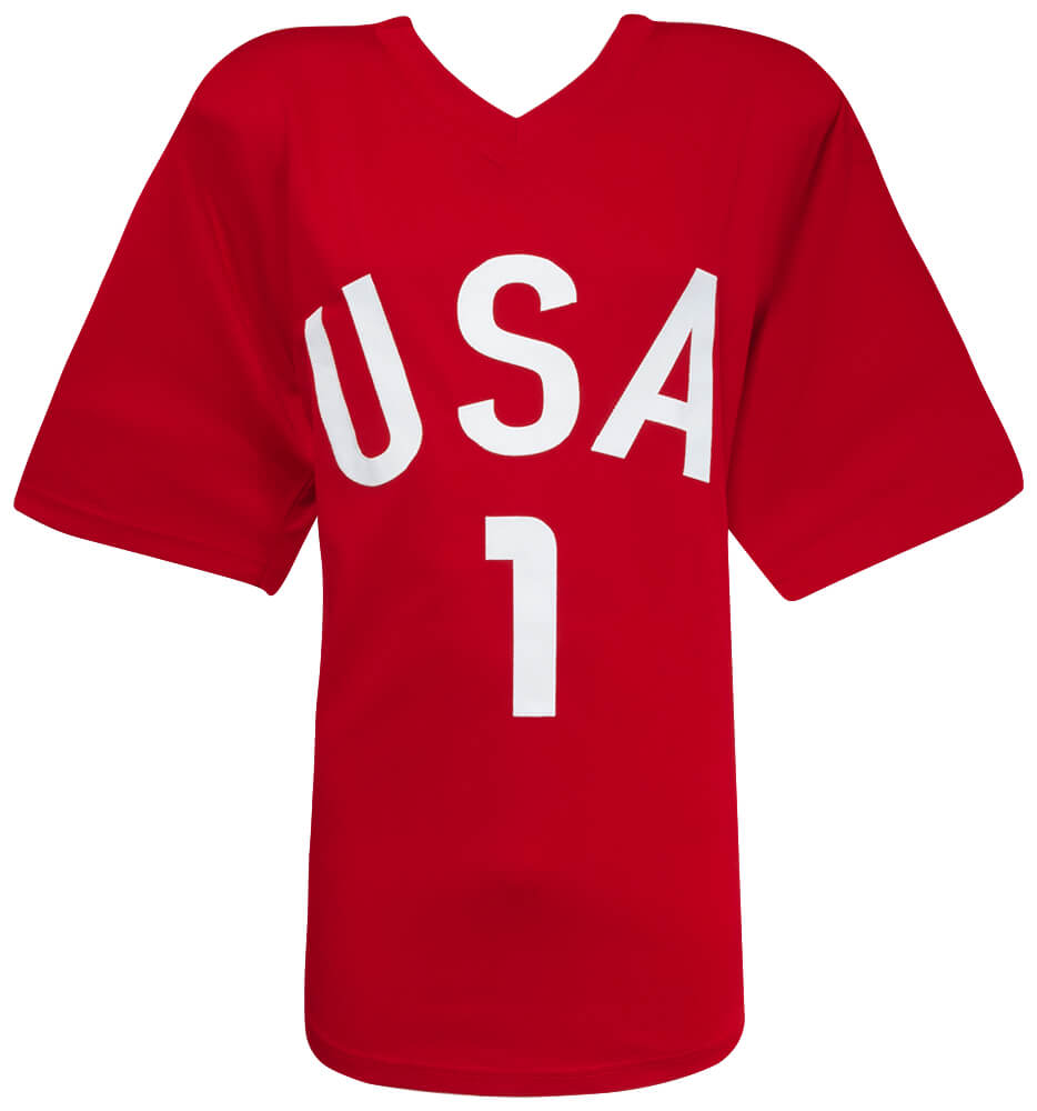 Hope Solo Signed Red Custom Soccer Jersey w/2015 WC Champs