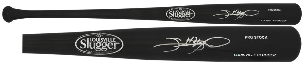 Sammy Sosa Signed Louisville Slugger Pro Stock Black Baseball Bat