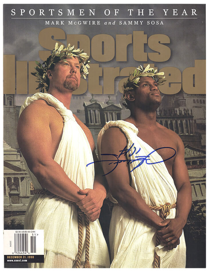 Sammy Sosa Signed Sports Illustrated 12/21/98 'Sportsmen Of The Year' Original Magazine