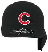 Sammy Sosa Signed Chicago Cubs Rawlings Black Matte Mini Baseball Batting Helmet