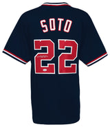 Juan Soto Signed Navy Custom Baseball Jersey - (JSA)