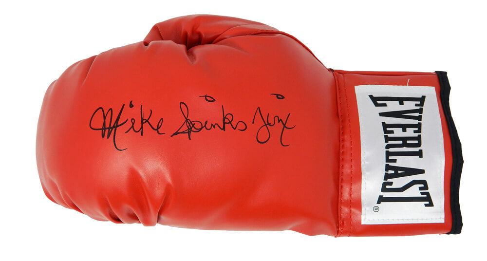 Michael (Mike) Spinks Signed Everlast Red Boxing Glove w/Jinx