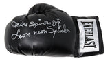 Leon Spinks & Michael (Mike) Spinks Dual Signed Everlast Black Boxing Glove w/Neon, Jinx