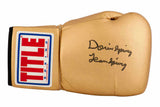 Dorin Spivey Signed Title Gold Boxing Glove w/Team Spivey