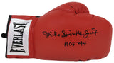 Michael (Mike) Spinks Signed Everlast Red Boxing Glove w/Jinx, HOF'94